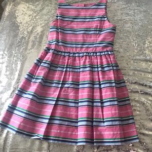 Pink polo striped dress